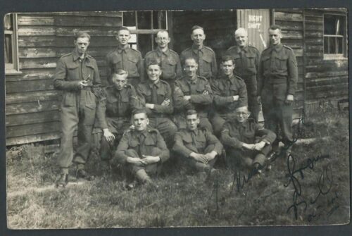 Bellissima foto di gruppo soldati inglesi II Guerra Mondiale – Turno di notte