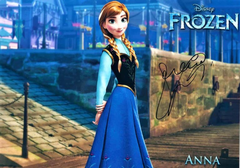 Frozen (Walt Disney) Serena Rossi Voce Italiana di ANNA – Foto Autografata 21x29CM COA
