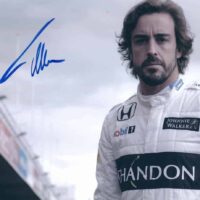 Fernando Alonso foto autografata 21 x 30 cm - hand signed con certificato di autenticità fa03