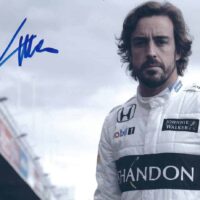 Fernando Alonso foto autografata 21 x 30 cm - hand signed con certificato di autenticità fa04