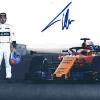 Fernando Alonso foto autografata 21 x 30 cm - hand signed con certificato di autenticità fa07