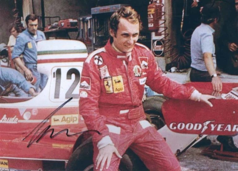 Niki Lauda foto autografata hand signed – con Certificato di Autenticità nl01