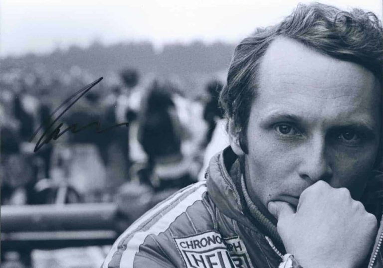 Niki Lauda foto autografata hand signed – con Certificato di Autenticità nl14