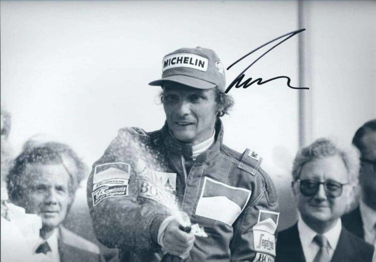 Niki Lauda foto autografata hand signed – con Certificato di Autenticità nl15