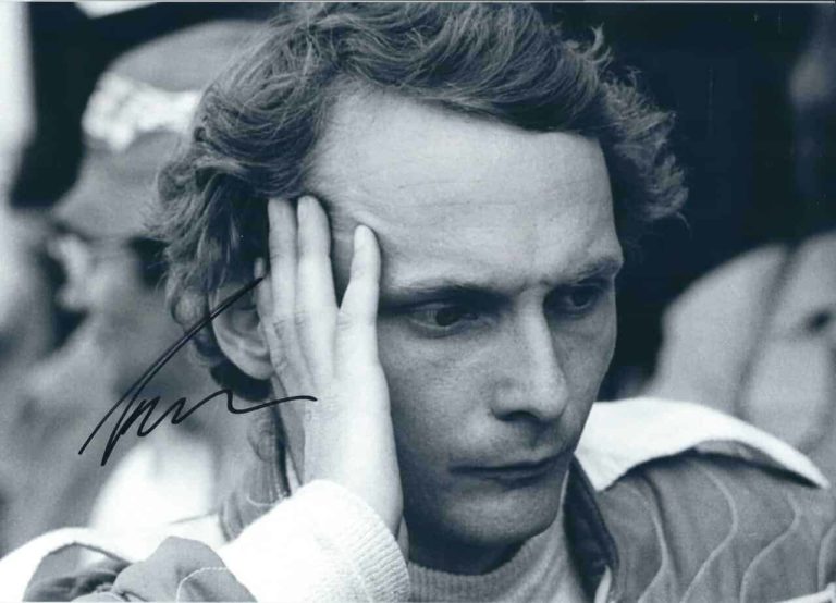 Niki Lauda foto autografata hand signed – con Certificato di Autenticità nl16