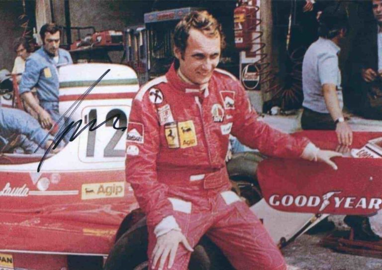 Niki Lauda foto autografata hand signed – con Certificato di Autenticità nl03