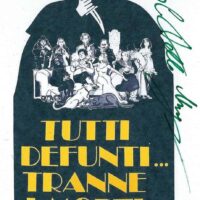 Carlo Delle Piane 14x21CM Hand Signed Card COA (cdp003)