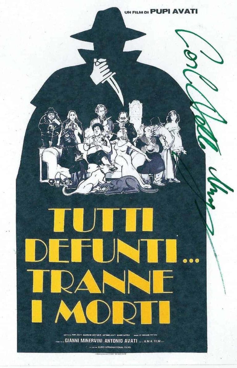 Carlo Delle Piane 14x21CM Hand Signed Card COA (cdp003)