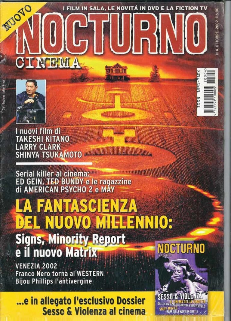 Nocturno Cinema n 4 ottobre 2002 + dossier Sesso & Violenza al Cinema (celofanato)