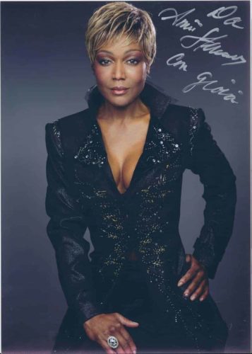 Amii Stewart Hand Signed Photo Autografo 21x29cm with COA ITP as01
