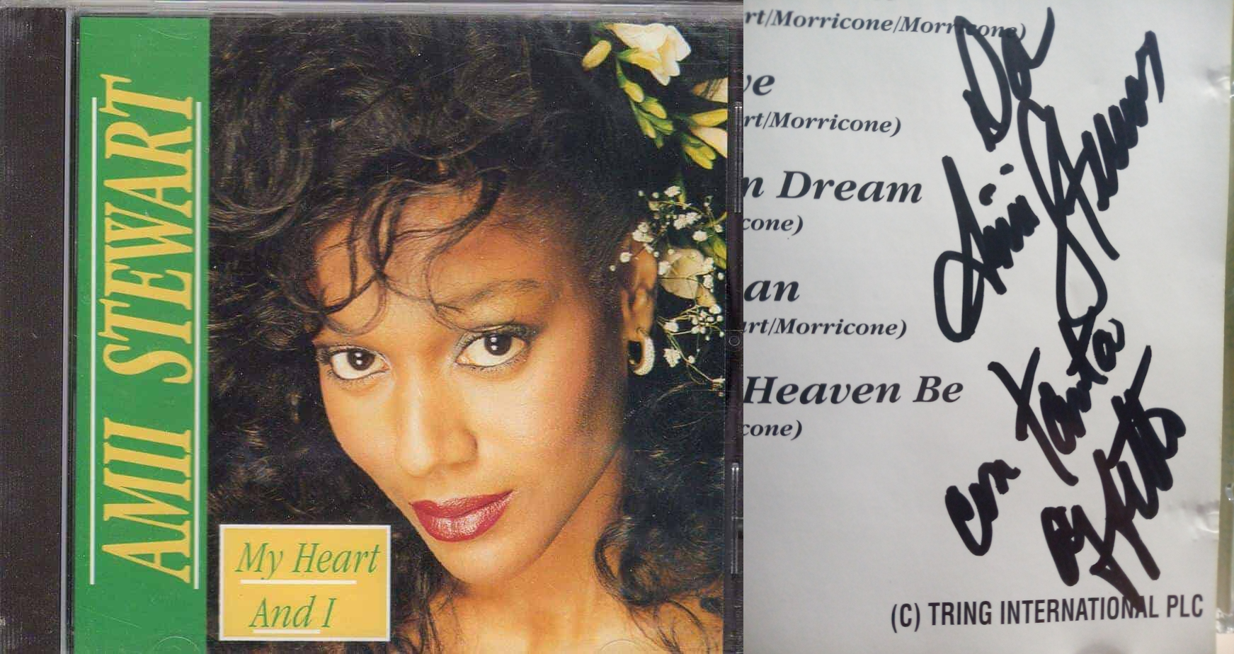 Amii Stewart My Heart & I - Hand Signed Cd Autografo