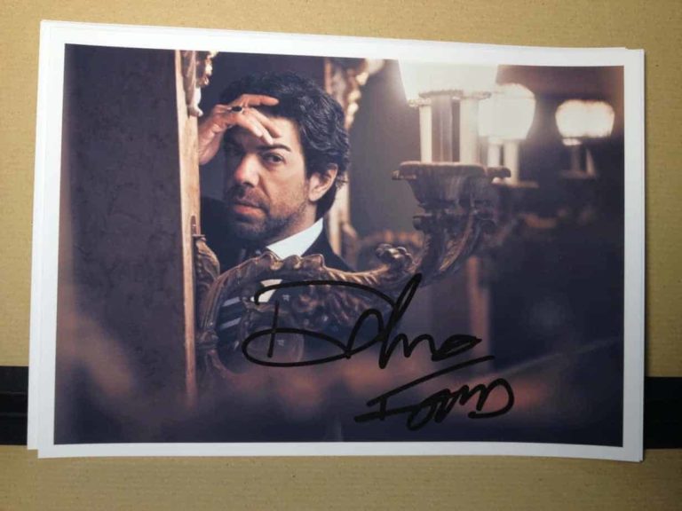 Pierfrancesco Favino Hand Signed Autografato Foto Photo 14x21cm COA 024765
