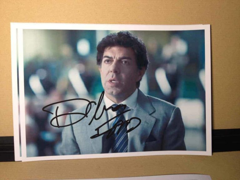 Pierfrancesco Favino Hand Signed Autografato Foto Photo 14x21cm COA 024759