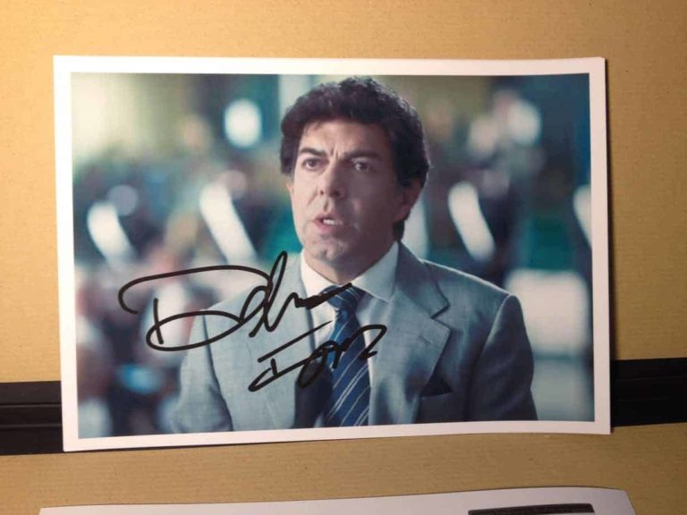 Pierfrancesco Favino Hand Signed Autografato Foto Photo 14x21cm COA 024756