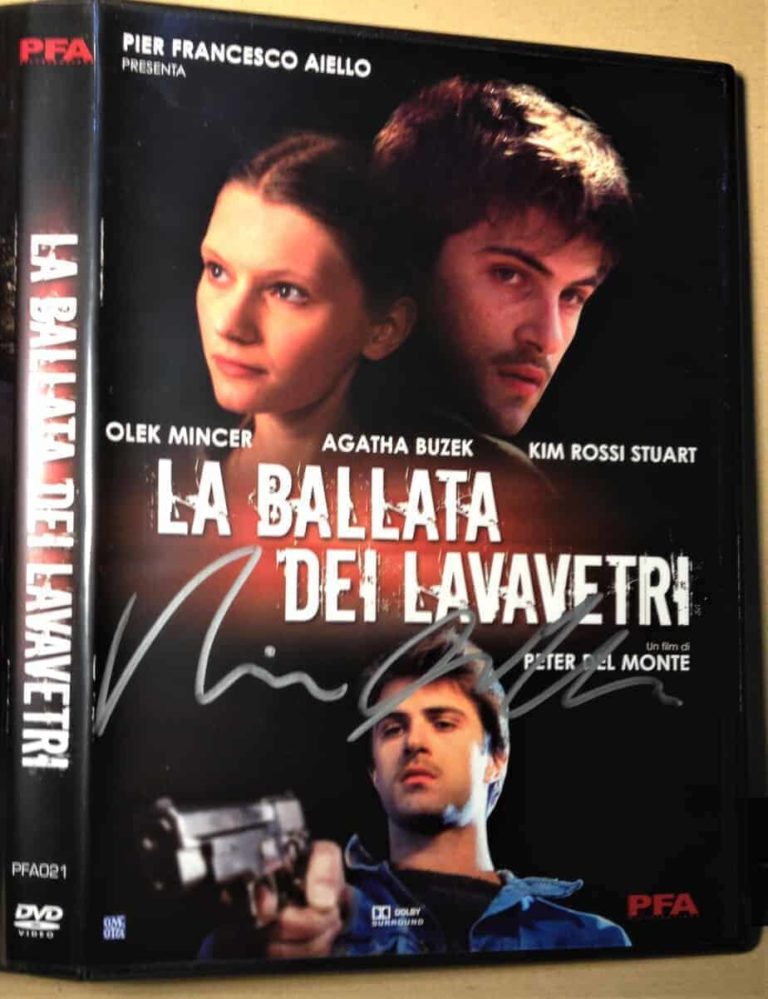 Kim Rossi Stuart dvd LA BALLATA DEI LAVAVETRI dvd Autografo Autografato Original hand signed COA