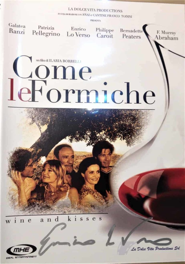 Enrico Lo Verso Hand Signed Autografato COA- dvd Come le Formiche