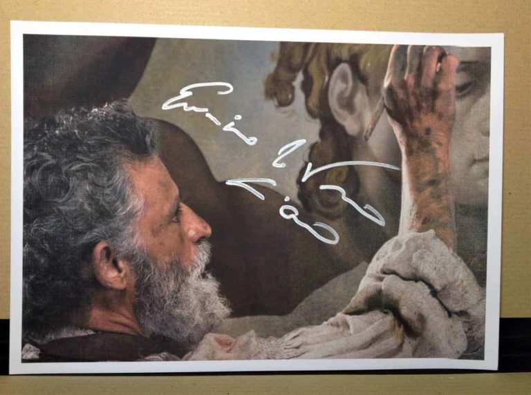 Enrico Lo Verso Hand Signed Autografato COA 14×21 cm elv01