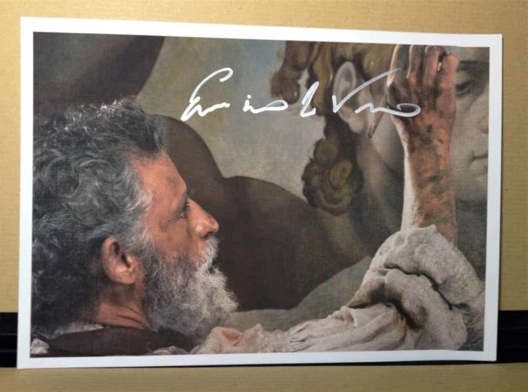 Enrico Lo Verso Hand Signed Autografato COA 14×21 cm elv02