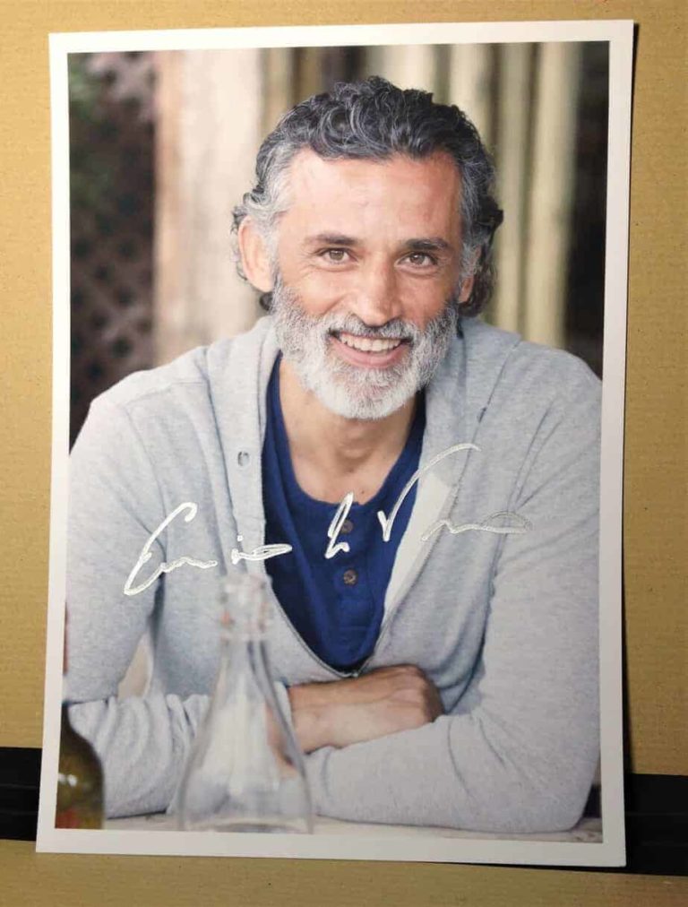 Enrico Lo Verso Hand Signed Autografato COA 14×21 cm elv05