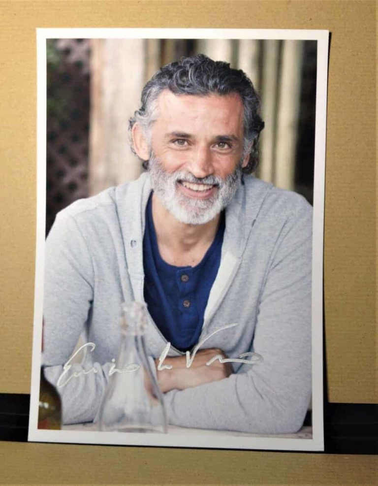 Enrico Lo Verso Hand Signed Autografato COA 14×21 cm elv06