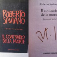Il contrario della morte - Libro autografato da Roberto Saviano (allegato Corriere della Sera)