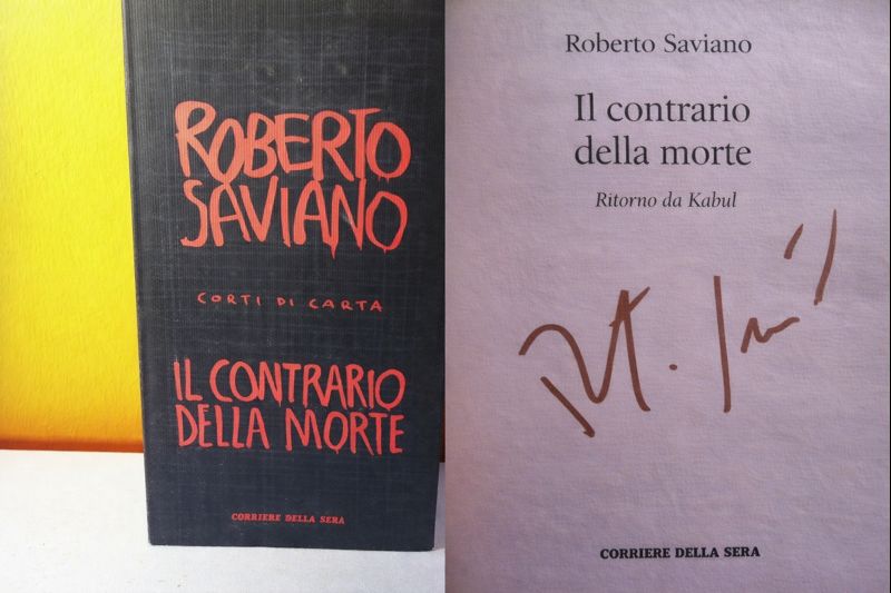 Il contrario della morte - Libro autografato da Roberto Saviano (allegato Corriere della Sera)