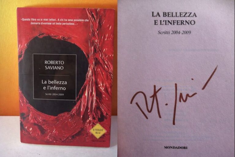 La Bellezza e l’Inferno – Libro autografato da Roberto Saviano