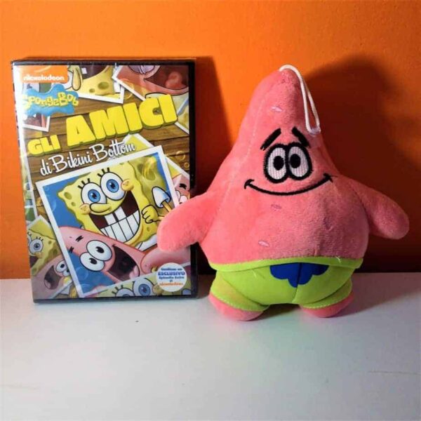 Spongebob dvd Gli amici di Bikini Bottom + peluche: Patrick Stella 20cm circa