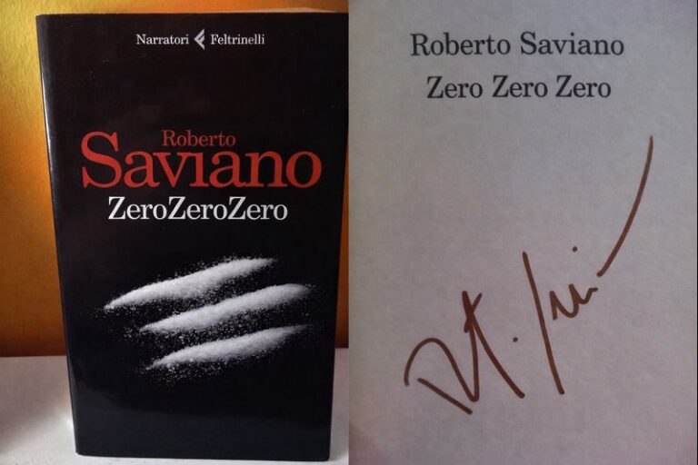 Zero Zero Zero – Libro autografato da Roberto Saviano
