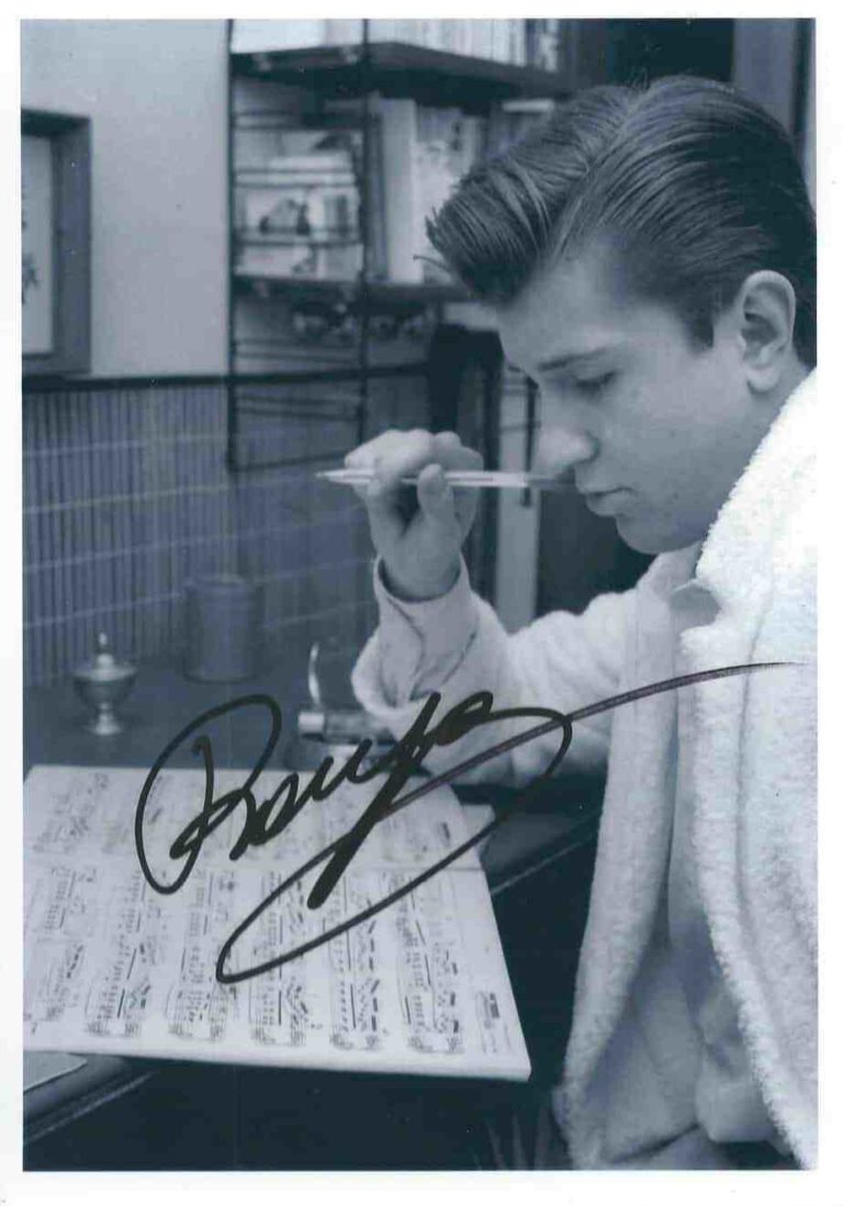 Bobby Solo Foto Autografata Autografo Original signed 14x21CM COA 024567