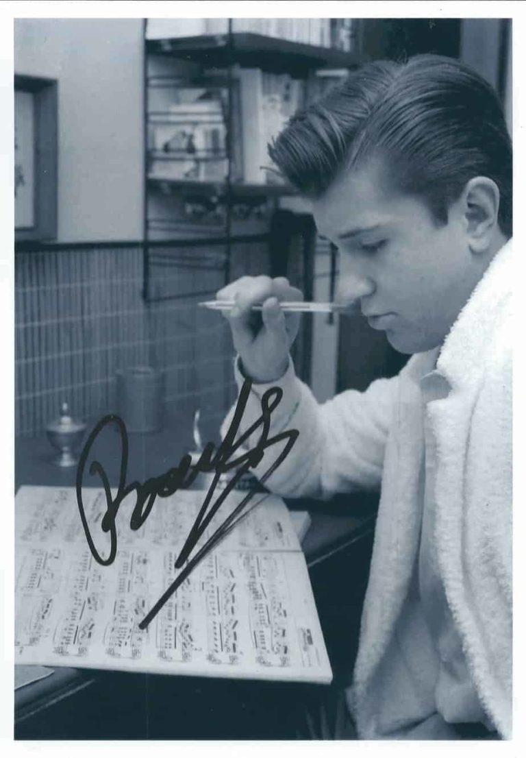 Bobby Solo Foto Autografata Autografo Original signed 14x21CM COA 024565