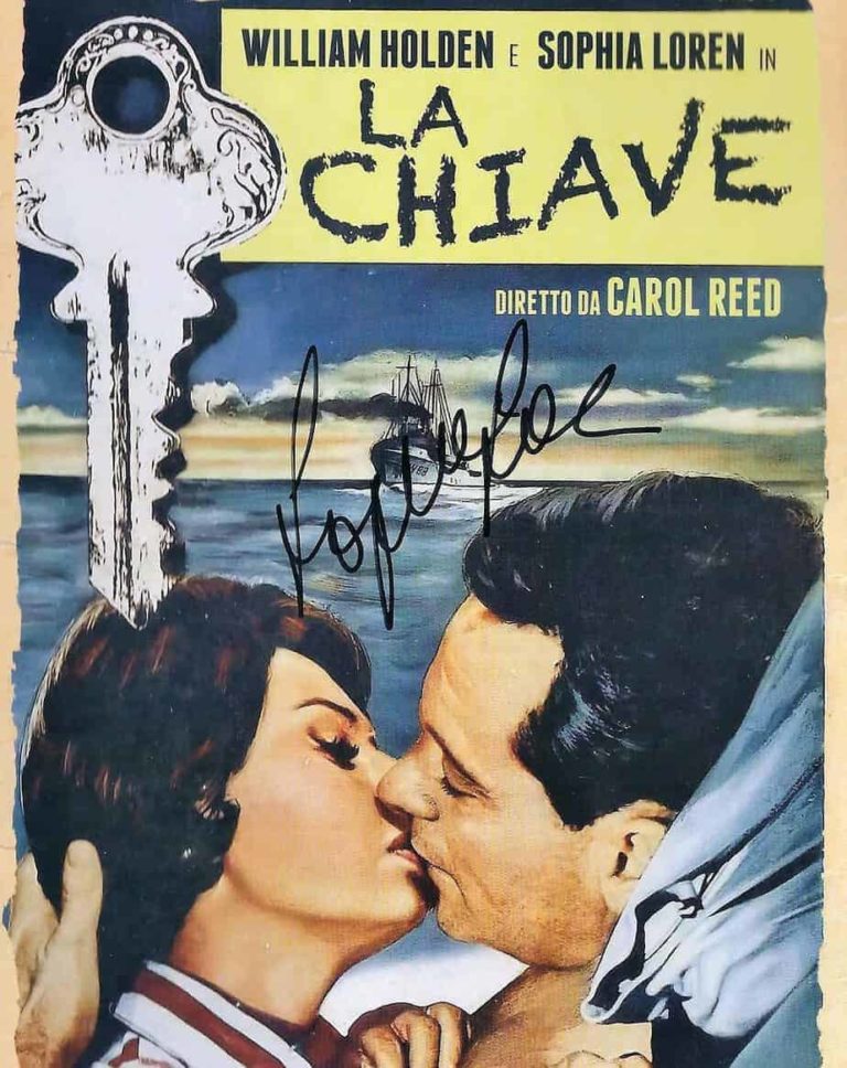 Sophia Loren – La Chiave DVD Hand Signed Autografato COA