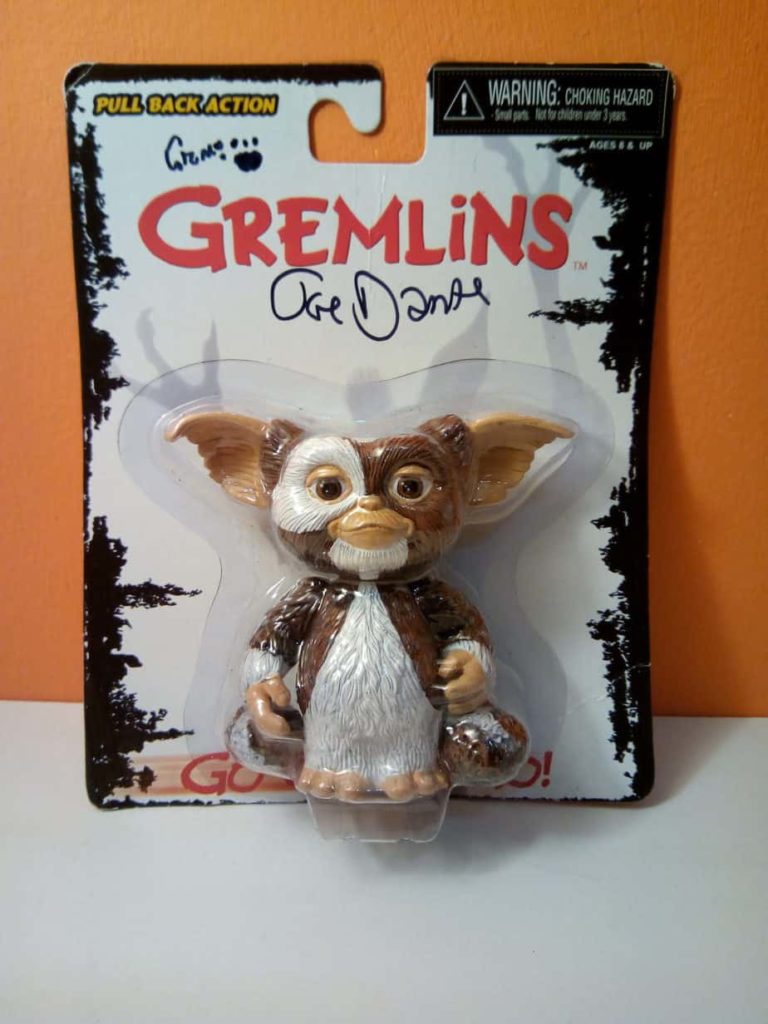 JOE DANTE: GREMLINS Mini Figure GIZMO 7cm Original NECA – Hand Signed – Autografato