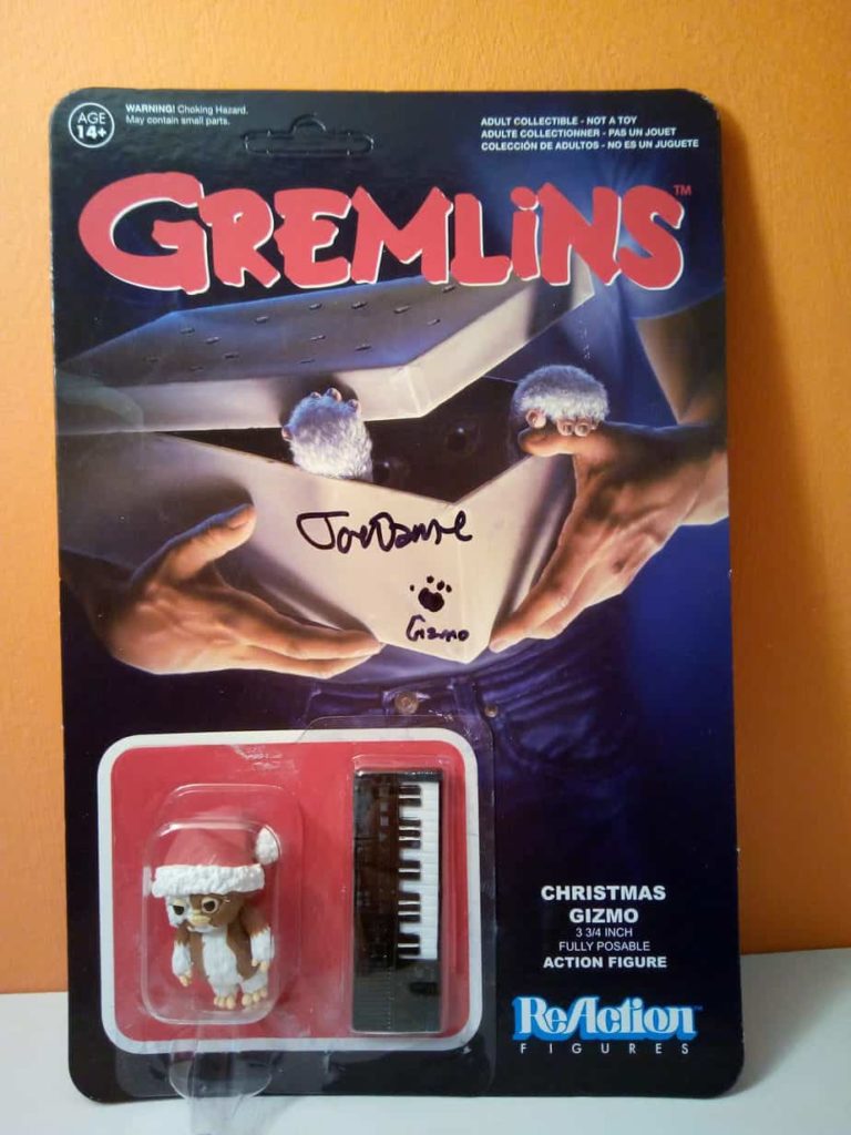 JOE DANTE: GREMLINS Funko ReAction Figure Original – Hand Signed – Autografato (Gizmo con pianola)