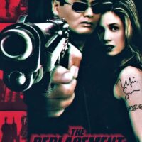 Mira Sorvino "The Replacement KIllers" Hand Signed Photo - Foto Autografata COA 21x29 cm ms19-04