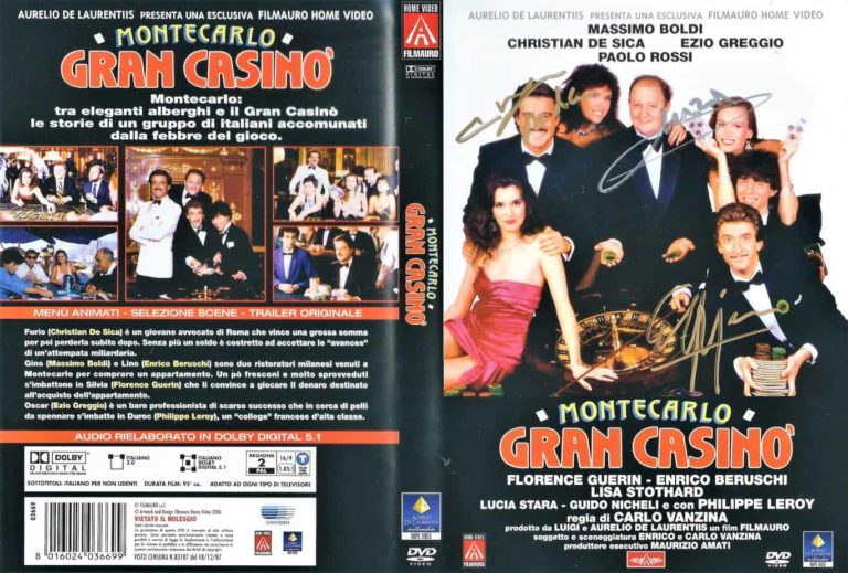 Montecarlo Gran Casinò – Christian De Sica, Massimo Boldi, Ezio Greggio (dvd autografato) con COA