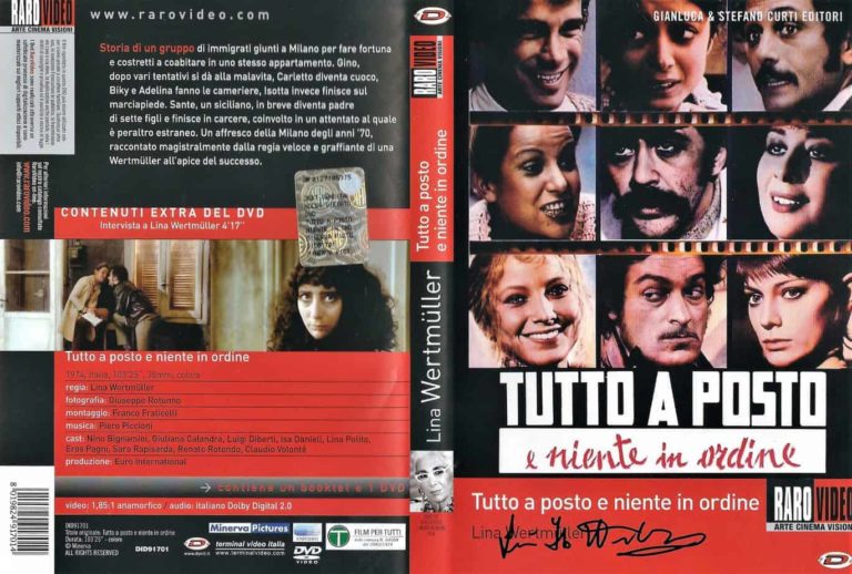 Lina Wertmuller : TUTTO A POSTO NIENTE IN ORDINE dvd – Hand Signed Autografata (lw19-02)