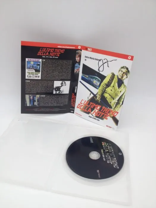 Flavio Bucci: dvd L' ultimo treno della notte - Hand Signed - Autografato