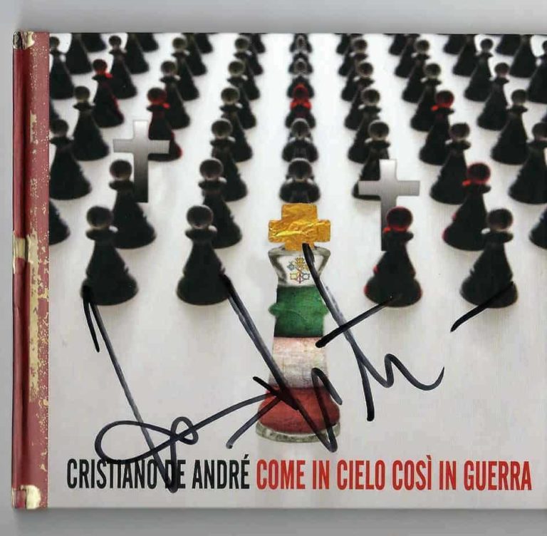 Cristiano De André – Come in cielo così in guerra – cd autografato hand signed 02