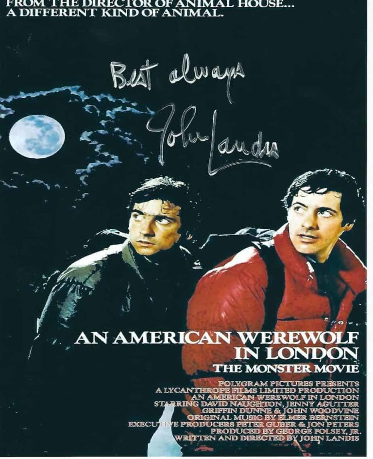 John Landis – An american werewolf in London – hand signed photo 20x25cm (02)