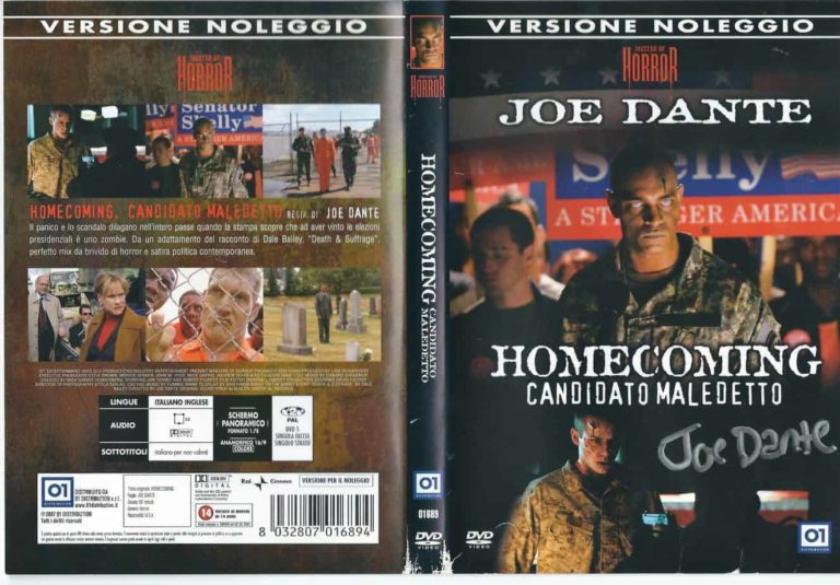JOE DANTE: dvd HOMECOMING Candidato maledetto – Hand Signed – Autografato (versione ex-noleggio)