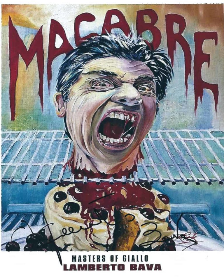 Lamberto Bava: foto 20X25cm MACABRO – hand signed autografata