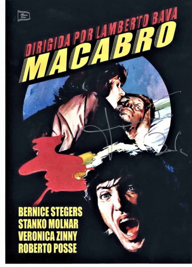 Lamberto Bava: foto 21x29cm MACABRO – hand signed autografata