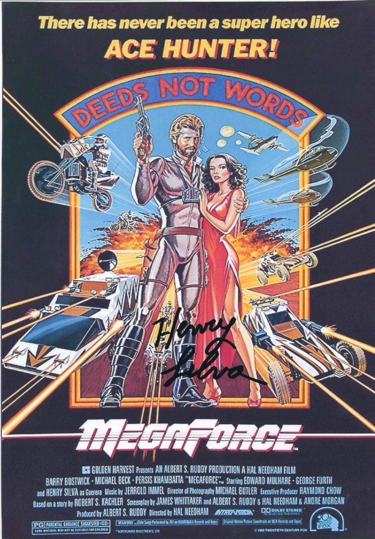 Henry Silva – Megaforce – hand signed photo 21×29 cm ahs02