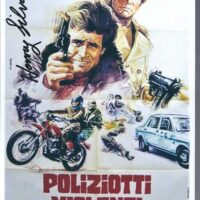 Henry Silva - Poliziotti Violenti - hand signed photo 21x29 cm ahs03