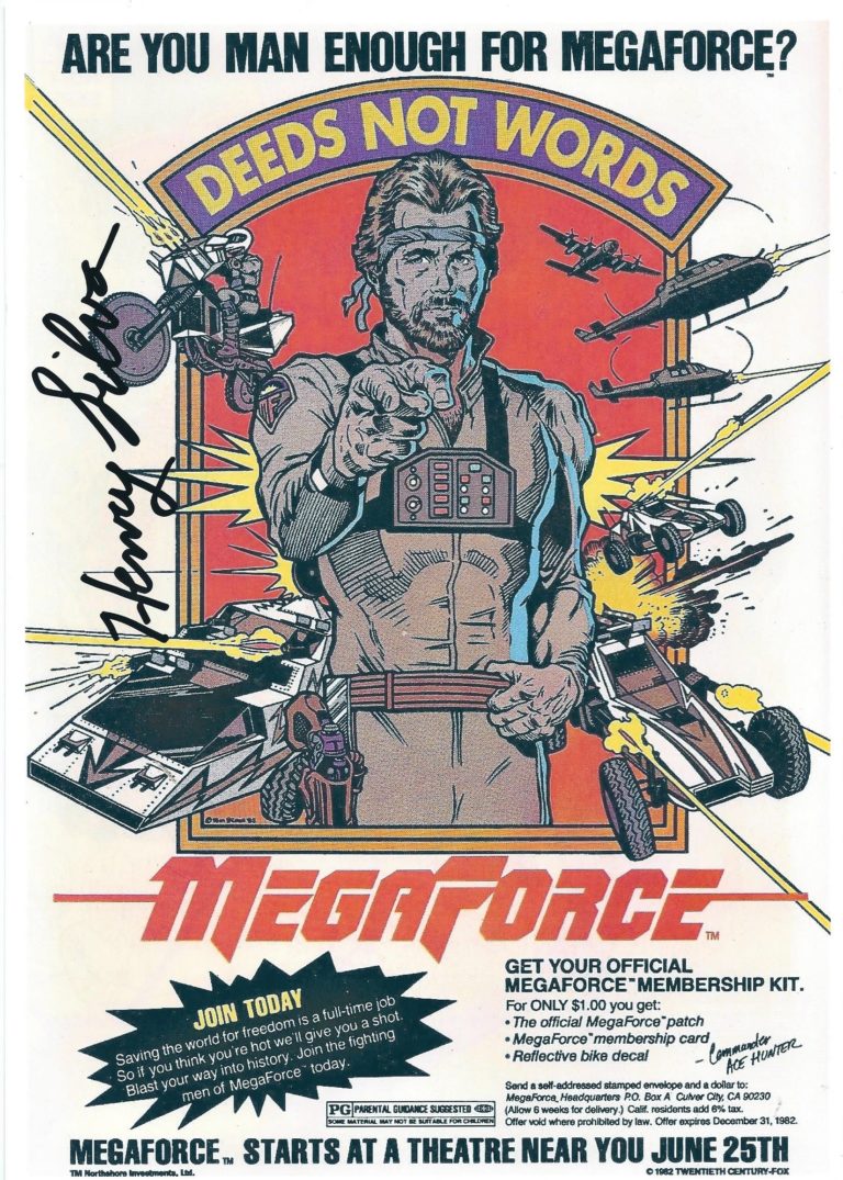 Henry Silva – Megaforce – hand signed photo 21×29 cm ahs01