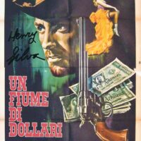 Henry Silva - UN FIUME DI DOLLARI - hand signed photo 21x29 cm ahs09