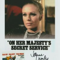 Joanna Lumley - hand signed photo "Her Majesty's Secret Service" Bond girl: Angel Of Death - foto autografata 20x25cm 002