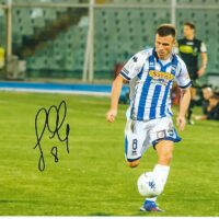 Ledian Memushaj - Soccer Pescara hand signed photo - foto autografata 29x21cm