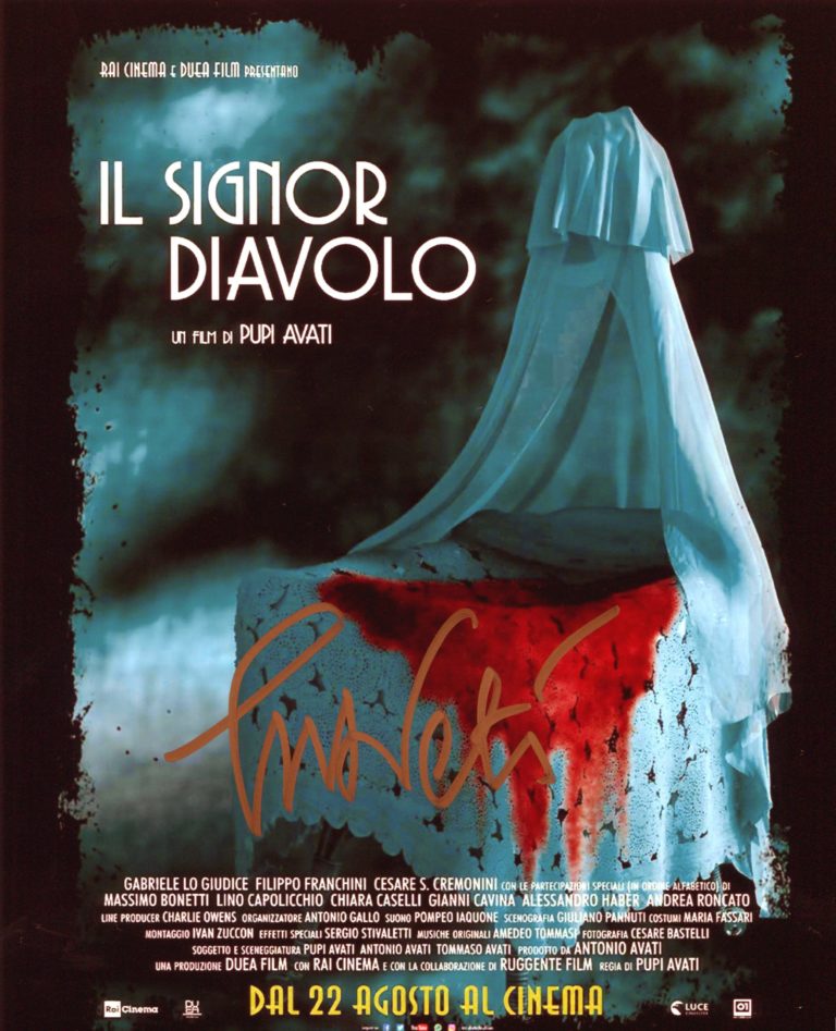 Pupi Avati Il signor Diavolo – hand signed photo 20x25cm foto autografata 002